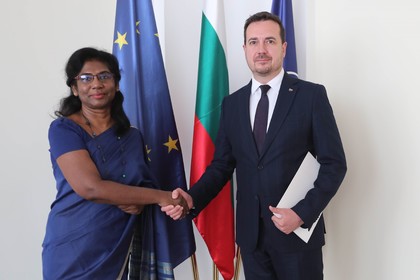 Meeting Between Deputy Minister Nikolay Pavlov and the Newly Appointed Ambassador Extraordinary and Plenipotentiary of the Democratic Socialist Republic of Sri Lanka to the Republic of Bulgaria (with residence in Warsaw), H.E. Mrs Tapaswarage Priyangika Dharmasena, for the Presentation of Copies of Her Letters of Credence 